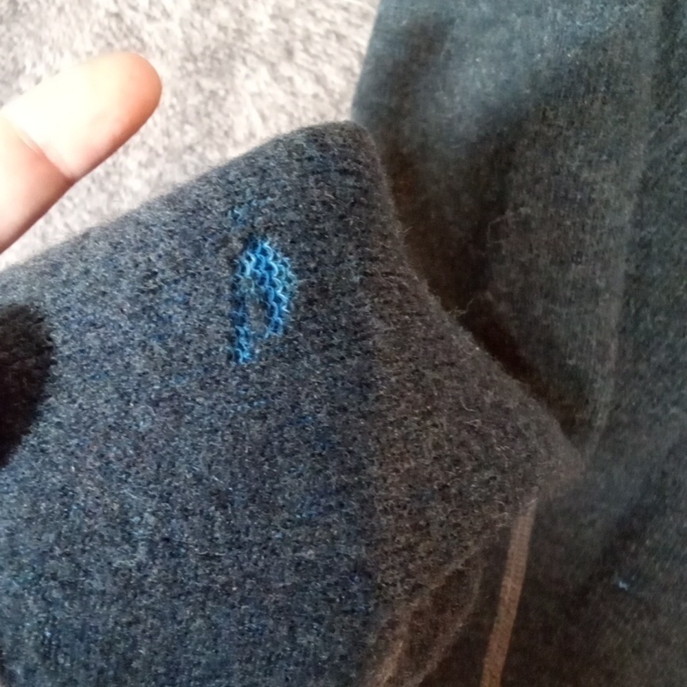KÜHL Blue Quarter-Zip Pullover Blue Chianti Wool Blend Outdoors Mens M - Picture 6 of 13